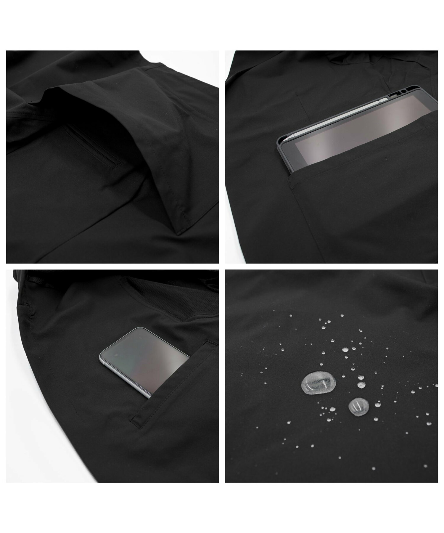 ジャケット ストレッチ セットアップ可能 黒系 ピッタリ メンズ RM131900DN10X00-30